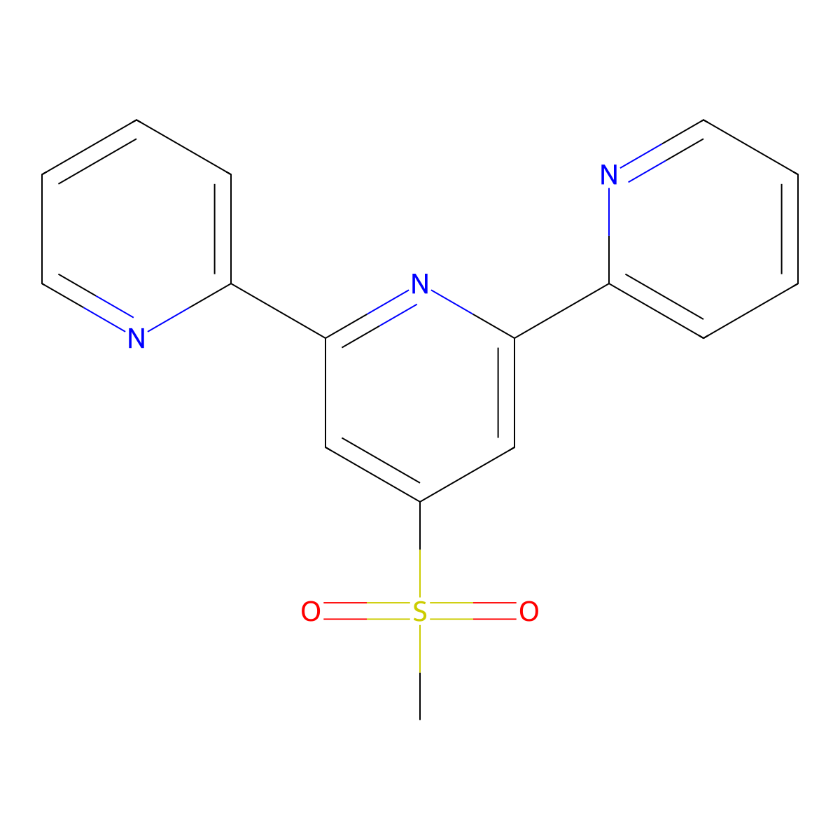 4'-Methylsulfono-2,2':6',2''-terpyridine molecular structure, CAS 81874-51-3