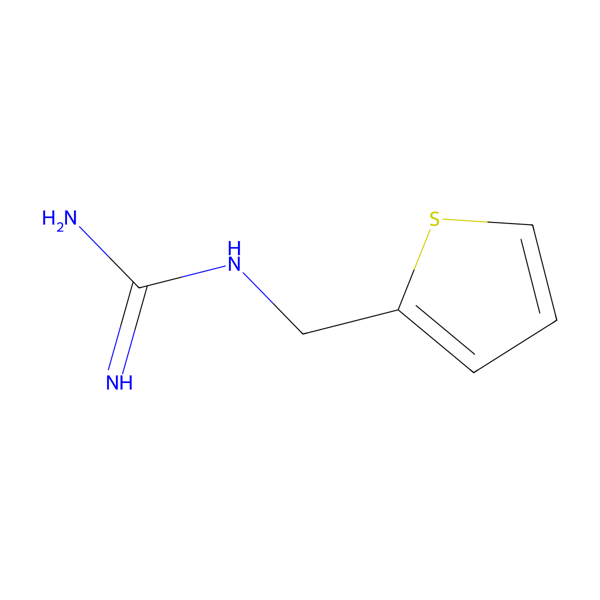 1-(Thiophen-2-ylmethyl)guanidine molecular structure, CAS 81882-12-4