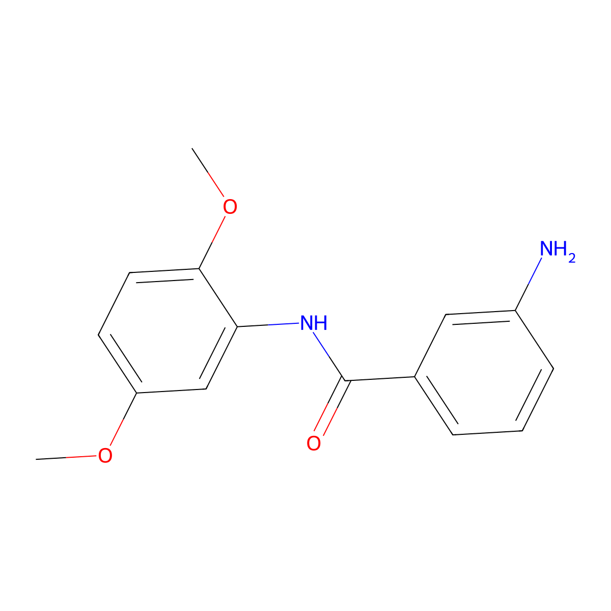 3-Amino-n-(2,5-dimethoxyphenyl)benzamide molecular structure, CAS 81882-65-7