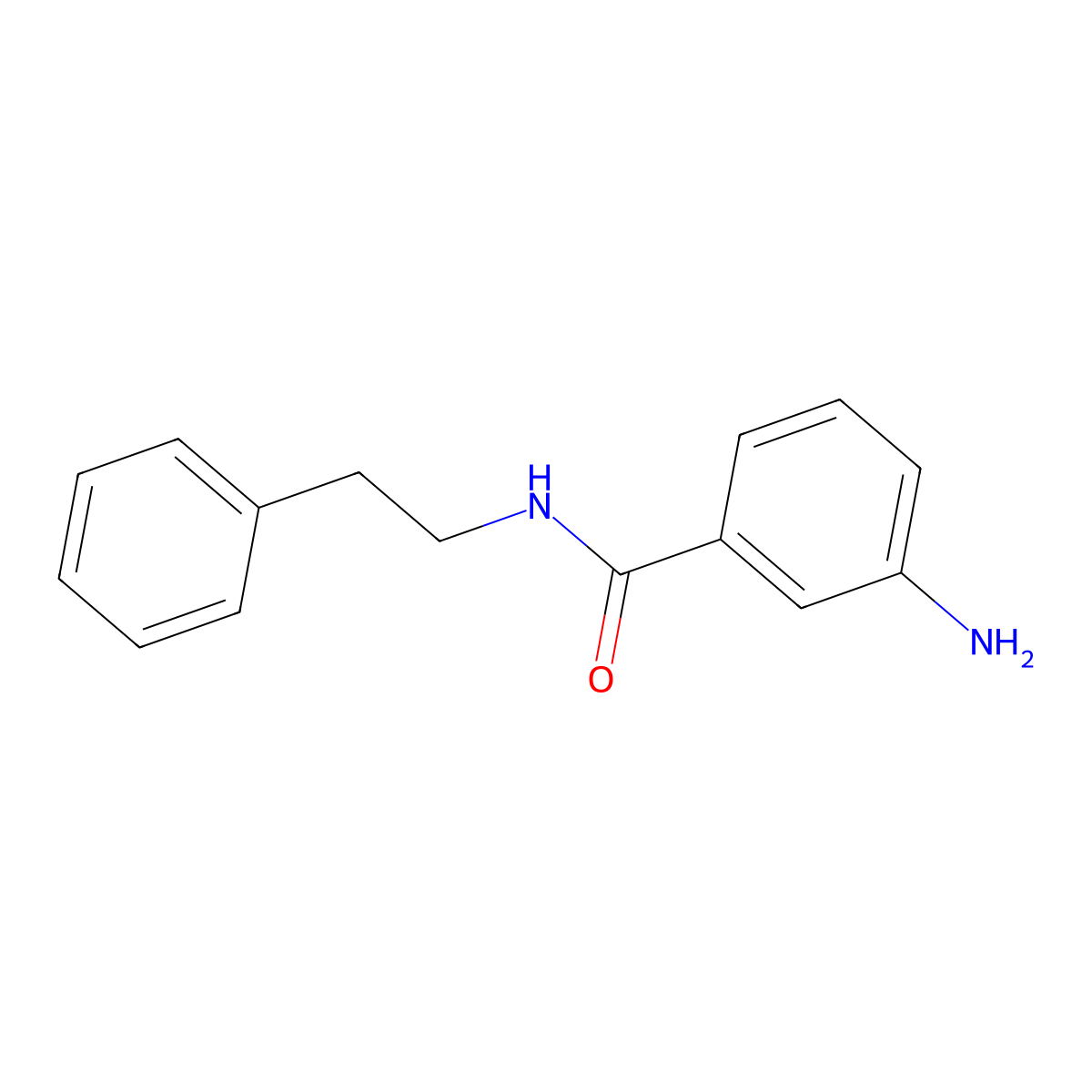 3-amino-N-(2-phenylethyl)benzamide molecular structure, CAS 81882-72-6