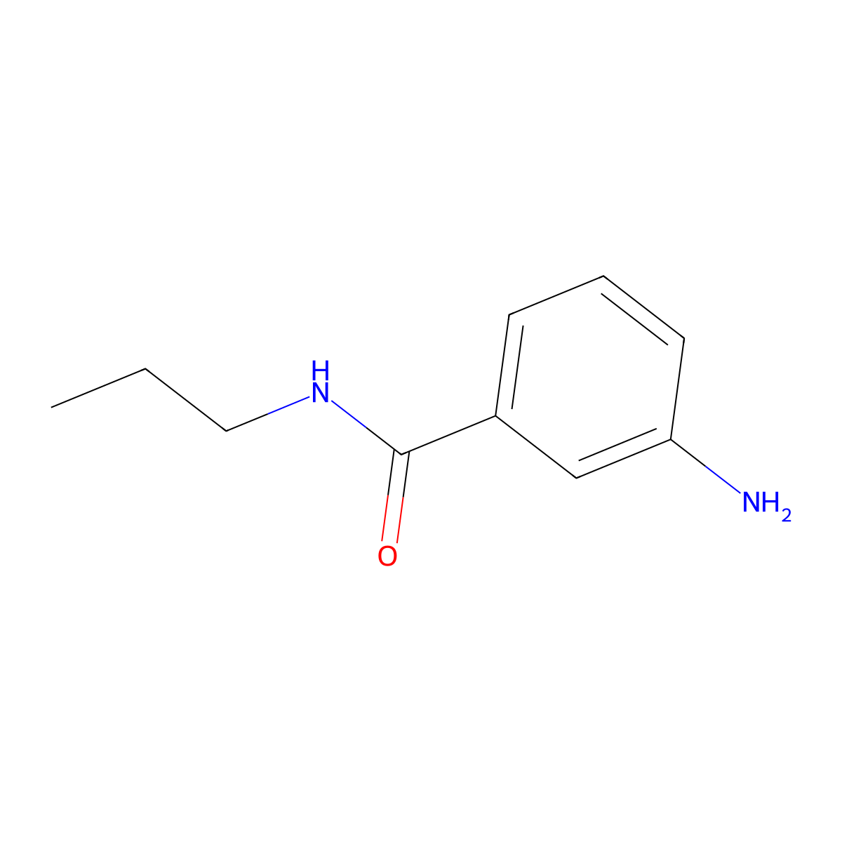 3-amino-N-propylbenzamide molecular structure, CAS 81882-78-2