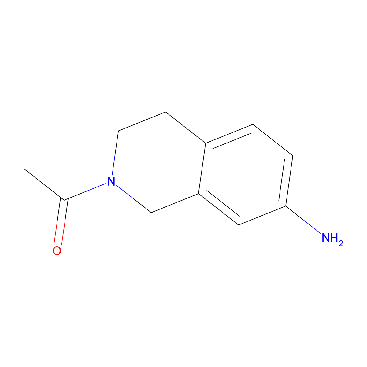 1-(7-Amino-3,4-dihydroisoquinolin-2(1H)-yl)ethan-1-one molecular structure, CAS 81885-67-8