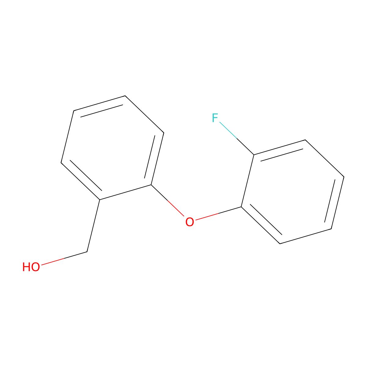 [2-(2-Fluorophenoxy)phenyl]methanol molecular structure, CAS 81890-62-2