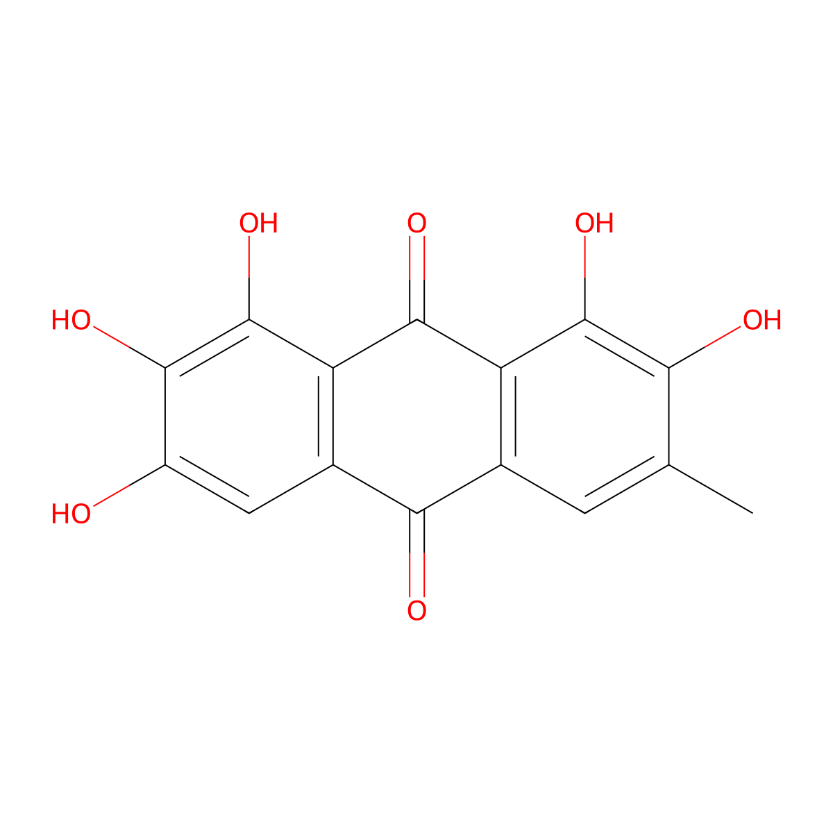 2,7-Dihydroxyemodin molecular structure, CAS 81892-83-3