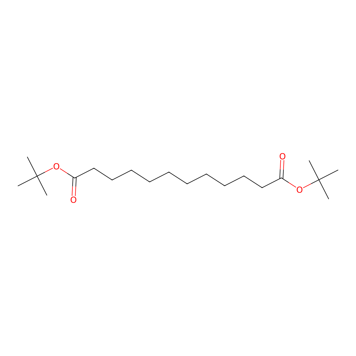 Di-tert-butyl dodecanedioate molecular structure, CAS 81893-14-3