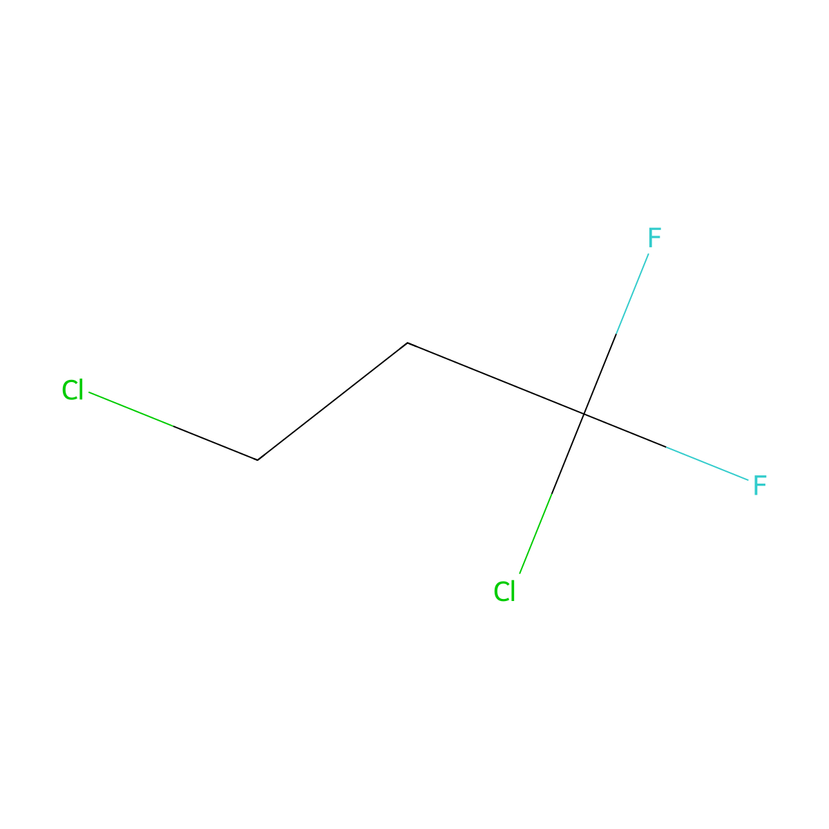 1,3-Dichloro-1,1-difluoropropane molecular structure, CAS 819-00-1