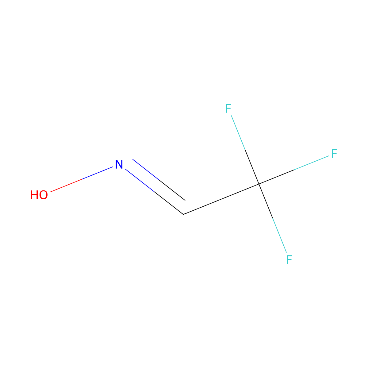 2,2,2-Trifluoroacetaldehyde oxime molecular structure, CAS 819-03-4