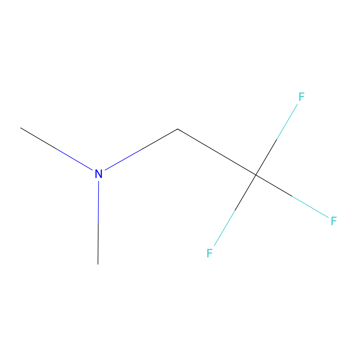 Dimethyl(2,2-difluoroethyl)amine molecular structure, CAS 819-06-7