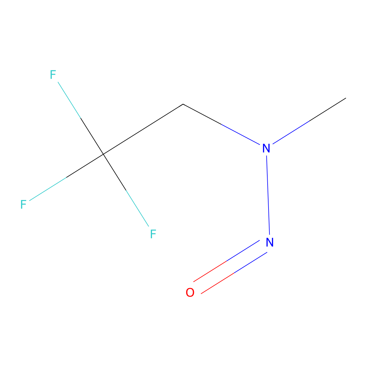 Ethylamine, N-methyl-N-nitroso-2,2,2-trifluoro- molecular structure, CAS 819-35-2