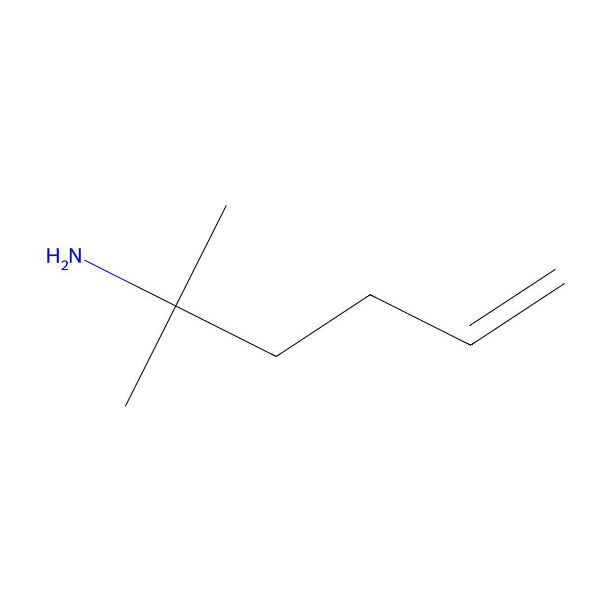 2-Methylhex-5-en-2-amine molecular structure, CAS 819-45-4
