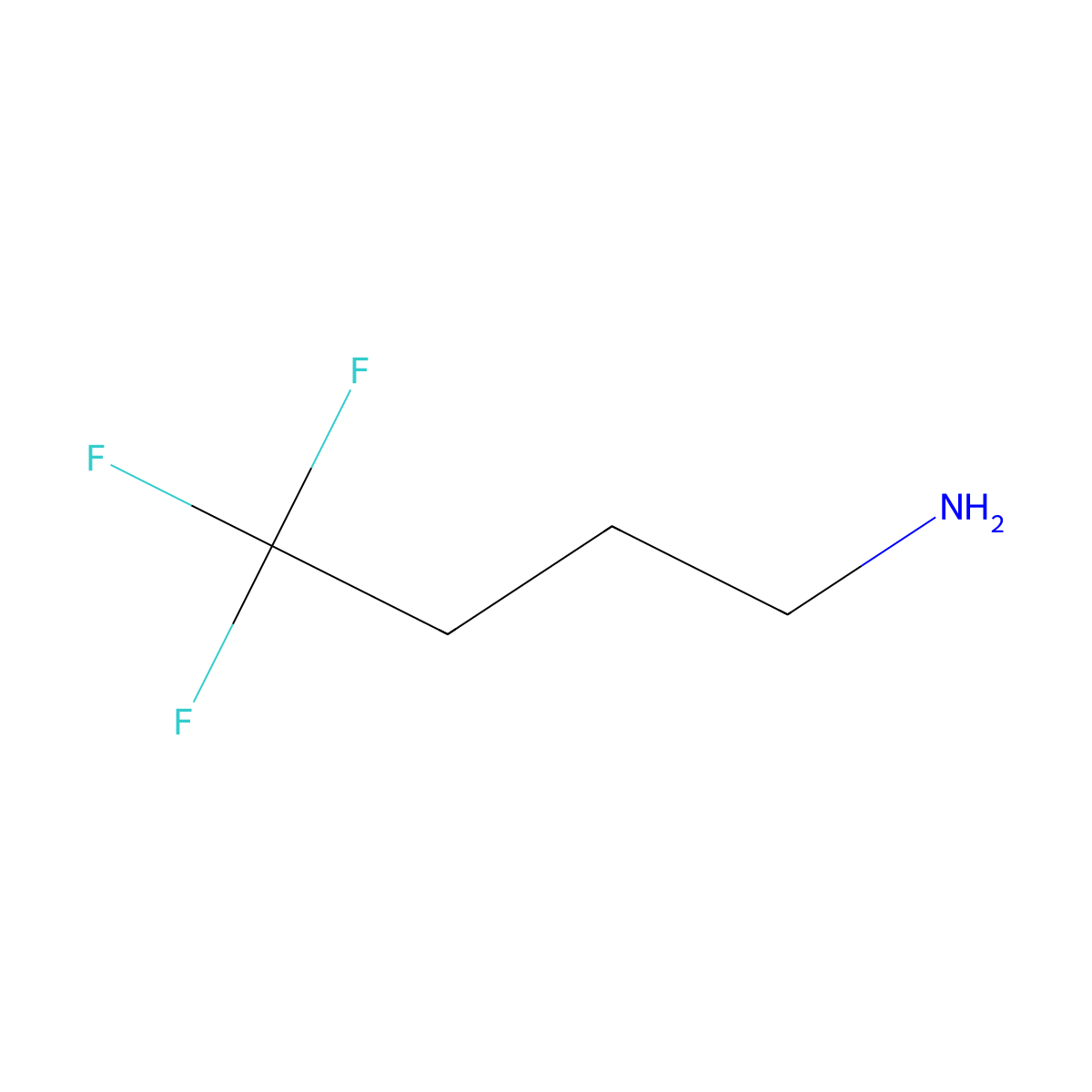 4,4,4-Trifluorobutylamine molecular structure, CAS 819-46-5