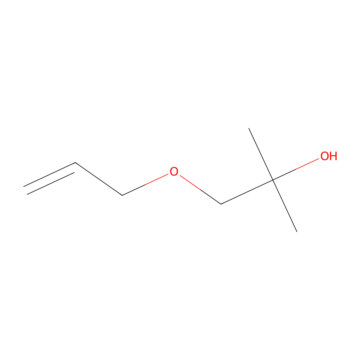 1-(Allyloxy)-2-methylpropan-2-ol molecular structure, CAS 819-61-4