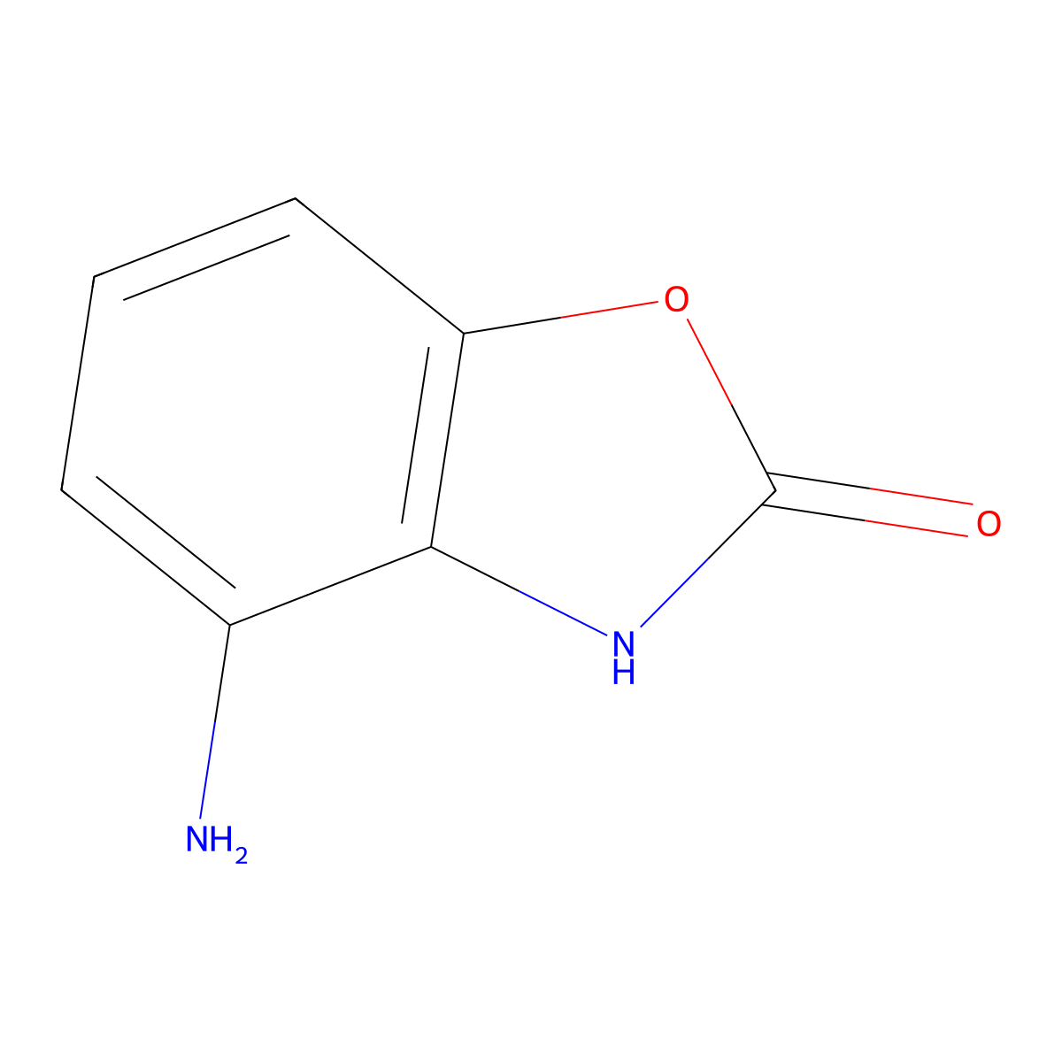4-Amino-2,3-dihydro-1,3-benzoxazol-2-one molecular structure, CAS 81900-93-8