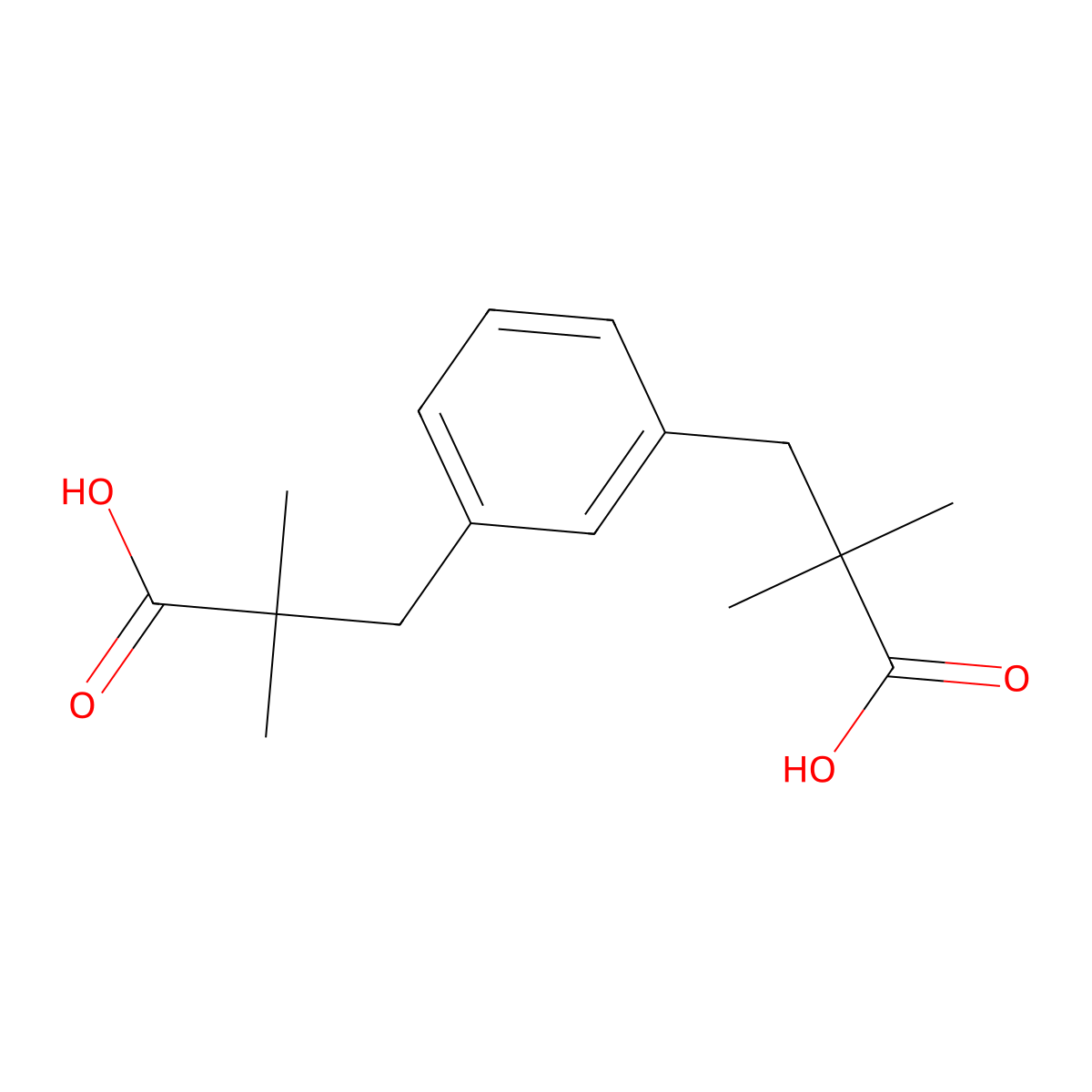 alpha,alpha,alpha',alpha'-Tetramethyl-1,3-benzenedipropionic Acid molecular structure, CAS 819050-88-9