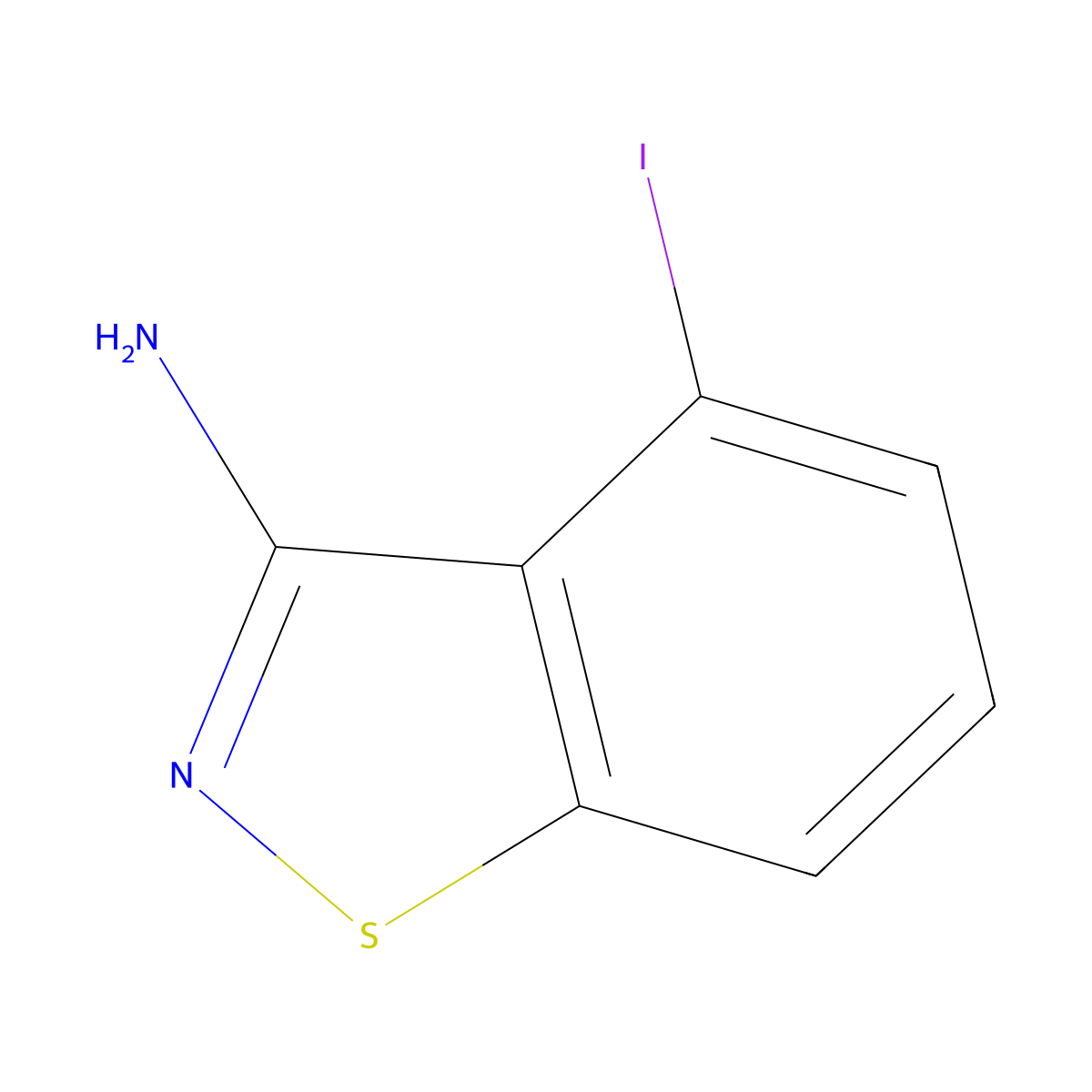 4-Iodobenzo[d]isothiazol-3-amine molecular structure, CAS 819058-28-1