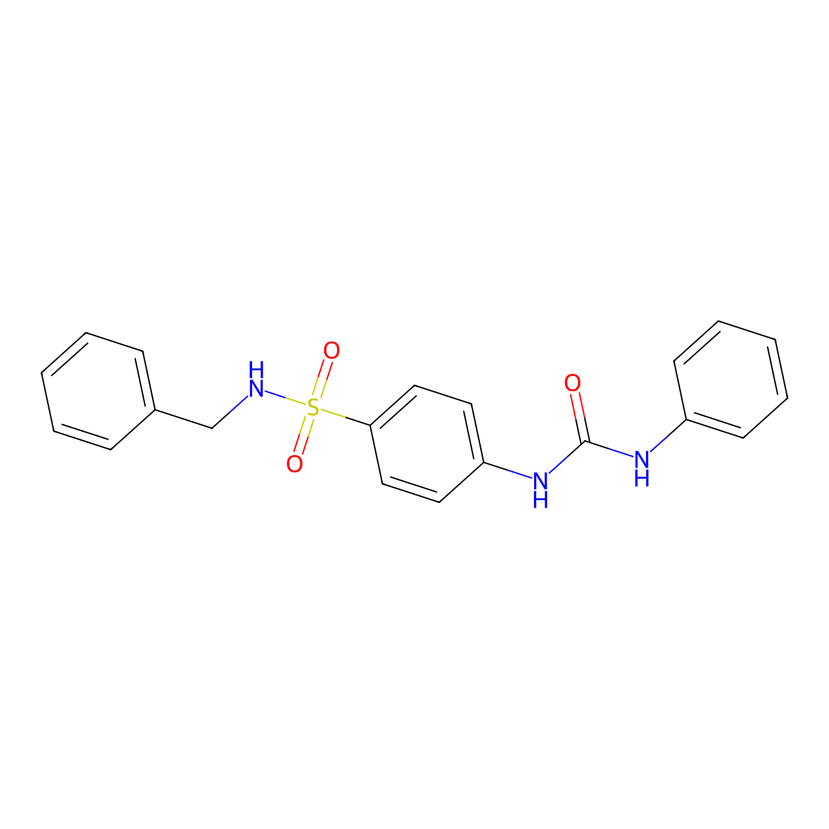 1-[4-(Benzylsulfamoyl)phenyl]-3-phenylurea molecular structure, CAS 819060-90-7