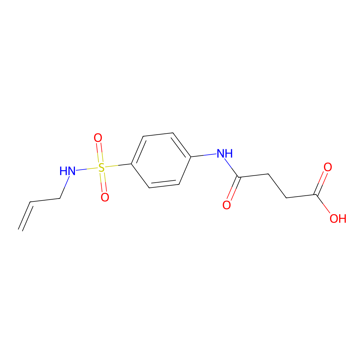 4-{4-[(Allylamino)sulfonyl]anilino}-4-oxobutanoic acid molecular structure, CAS 819064-81-8
