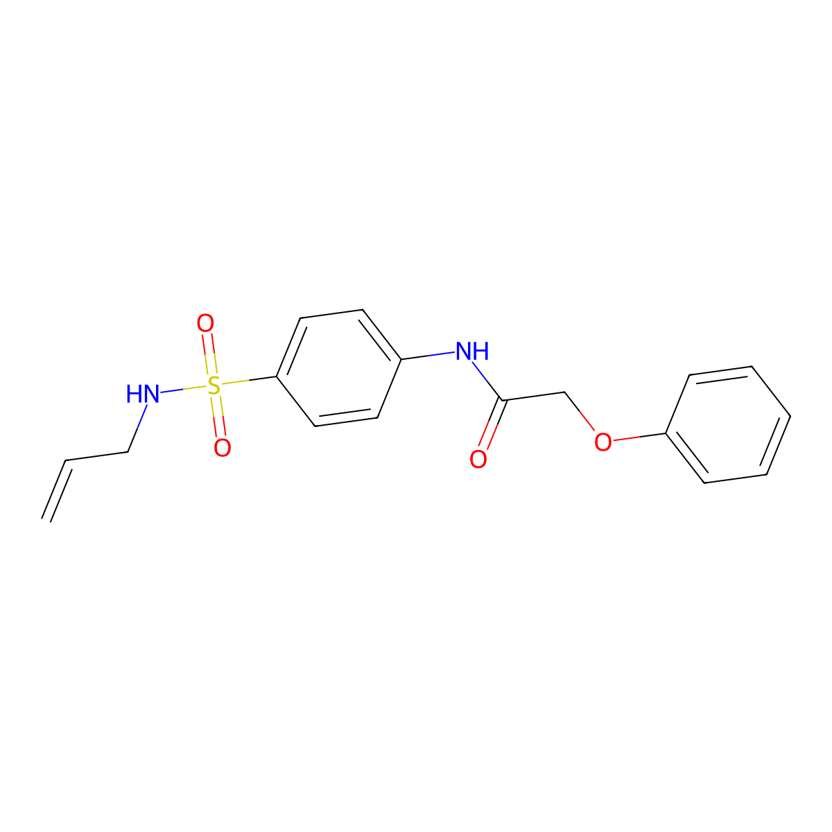 N-{4-[(allylamino)sulfonyl]phenyl}-2-phenoxyacetamide molecular structure, CAS 819064-97-6