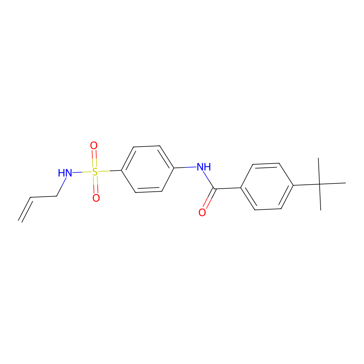 N-{4-[(allylamino)sulfonyl]phenyl}-4-tert-butylbenzamide molecular structure, CAS 819065-36-6