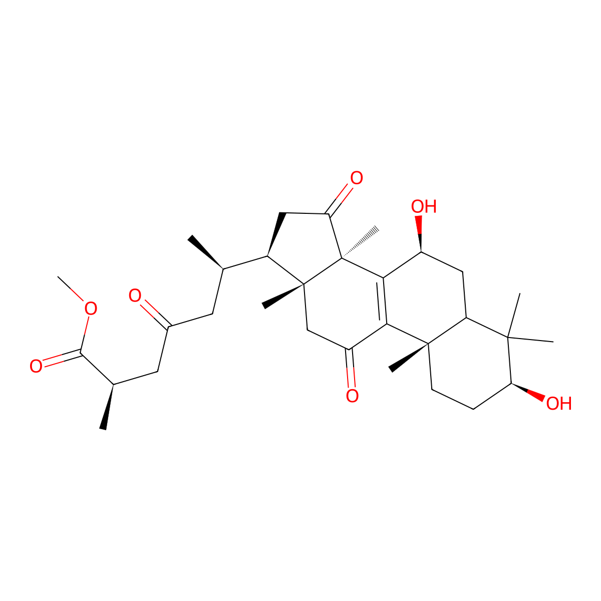 methyl ganoderate B molecular structure, CAS 81907-65-5