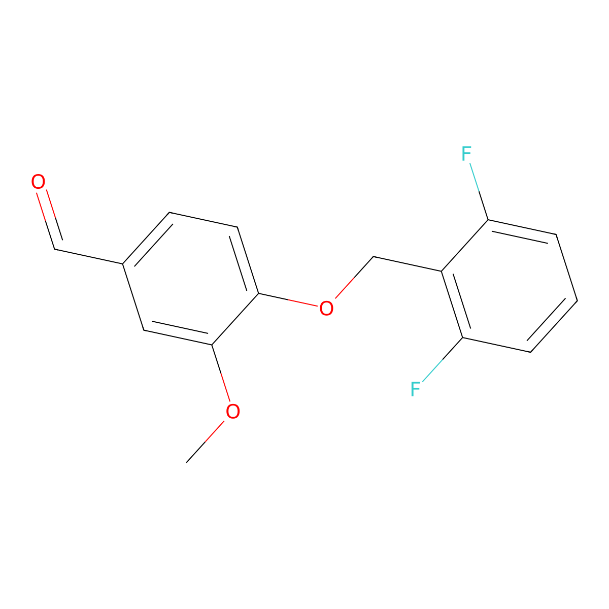 4-[(2,6-Difluorophenyl)methoxy]-3-methoxybenzaldehyde molecular structure, CAS 819075-84-8
