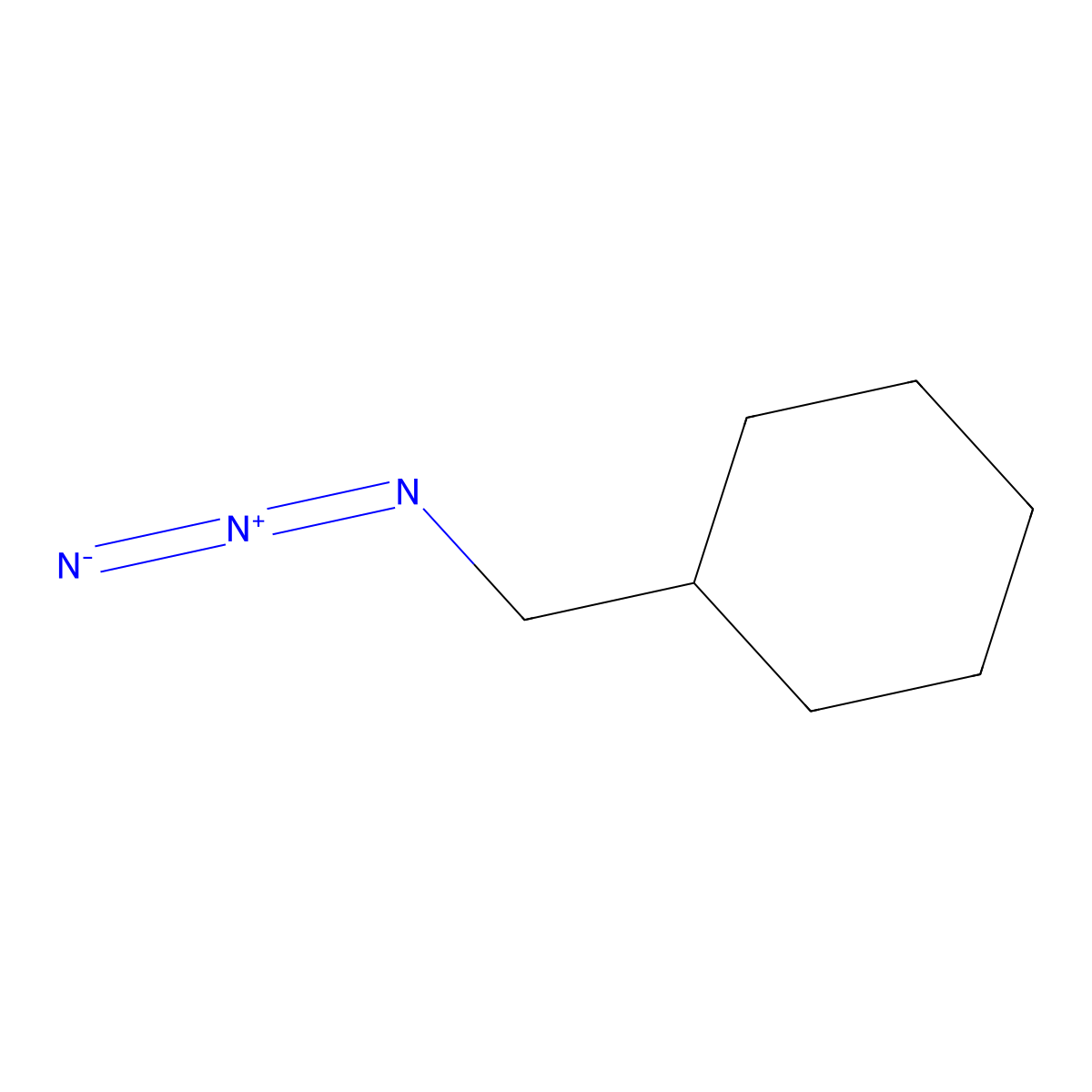 (Azidomethyl)cyclohexane molecular structure, CAS 81917-06-8