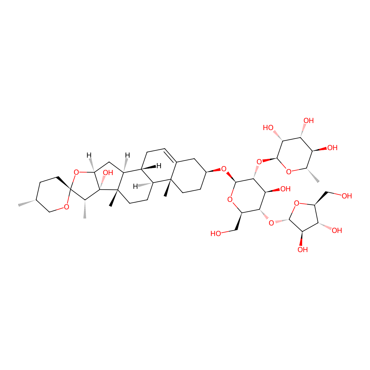 Polyphyllin H molecular structure, CAS 81917-50-2