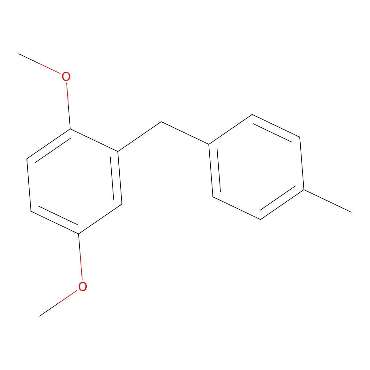 1,4-Dimethoxy-2-(4-methylbenzyl)benzene molecular structure, CAS 81923-95-7