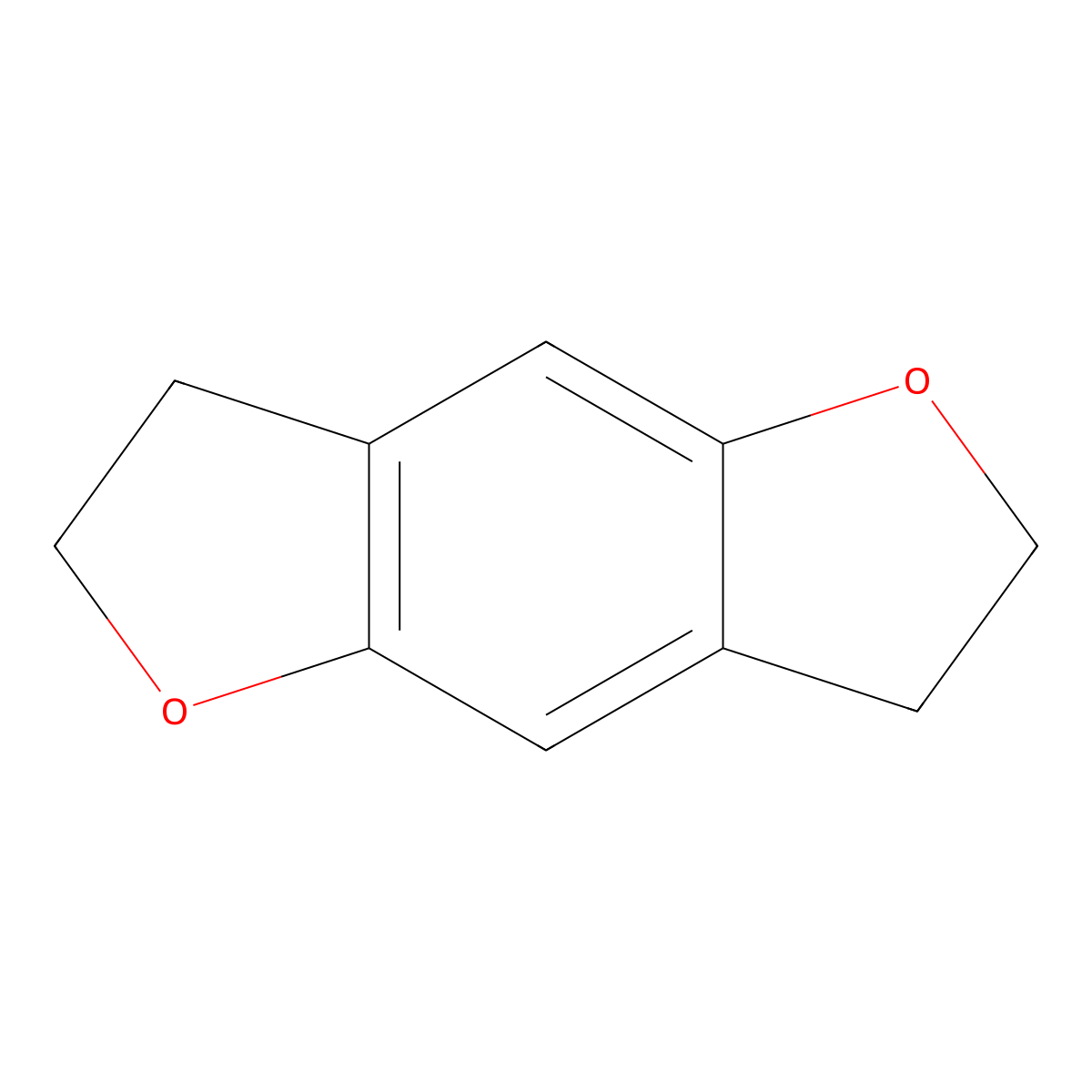 2,3,6,7-Tetrahydrobenzo[1,2-b:4,5-b']difuran molecular structure, CAS 81926-24-1