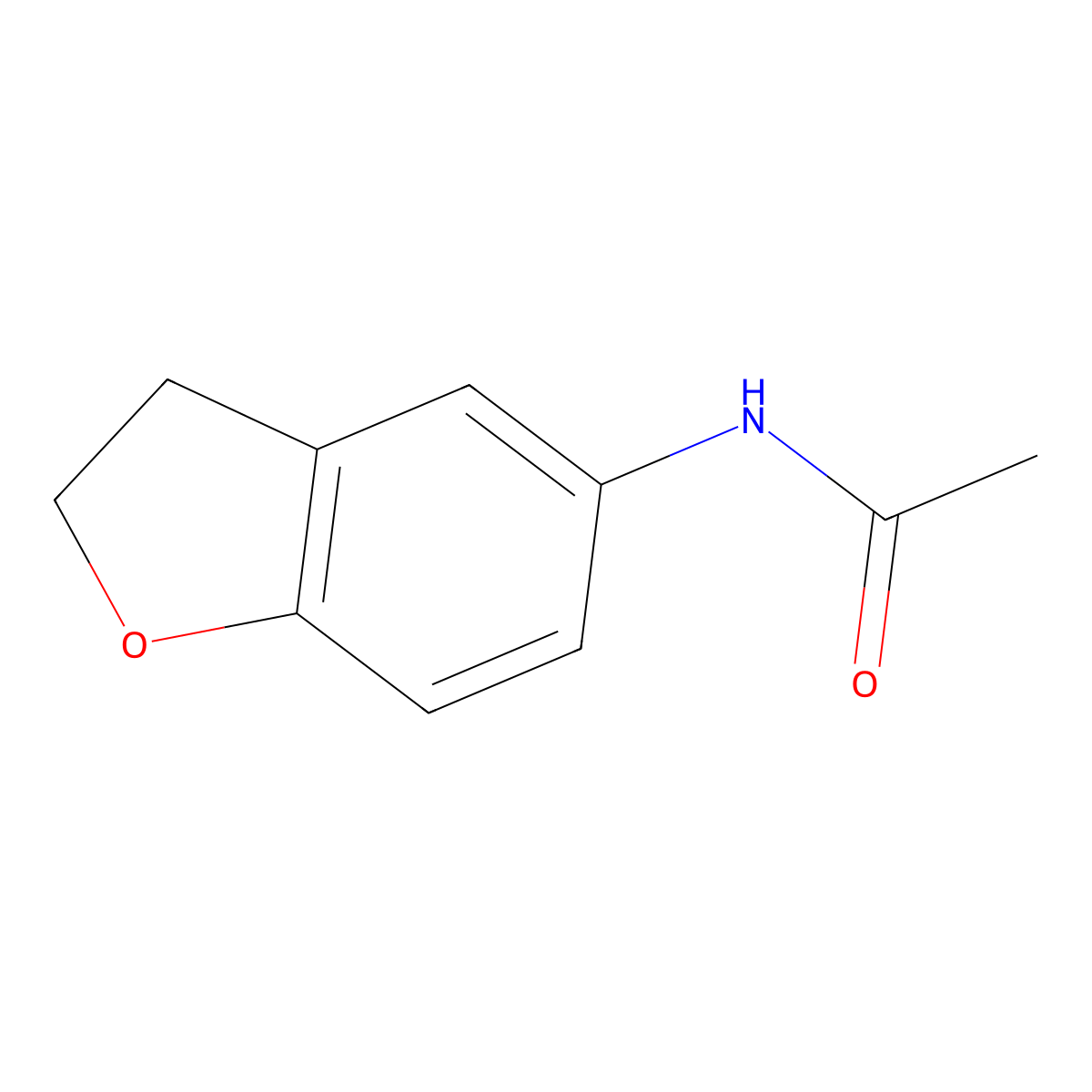 5-Acetylamino-2,3-dihydrobenzofuran molecular structure, CAS 81926-25-2