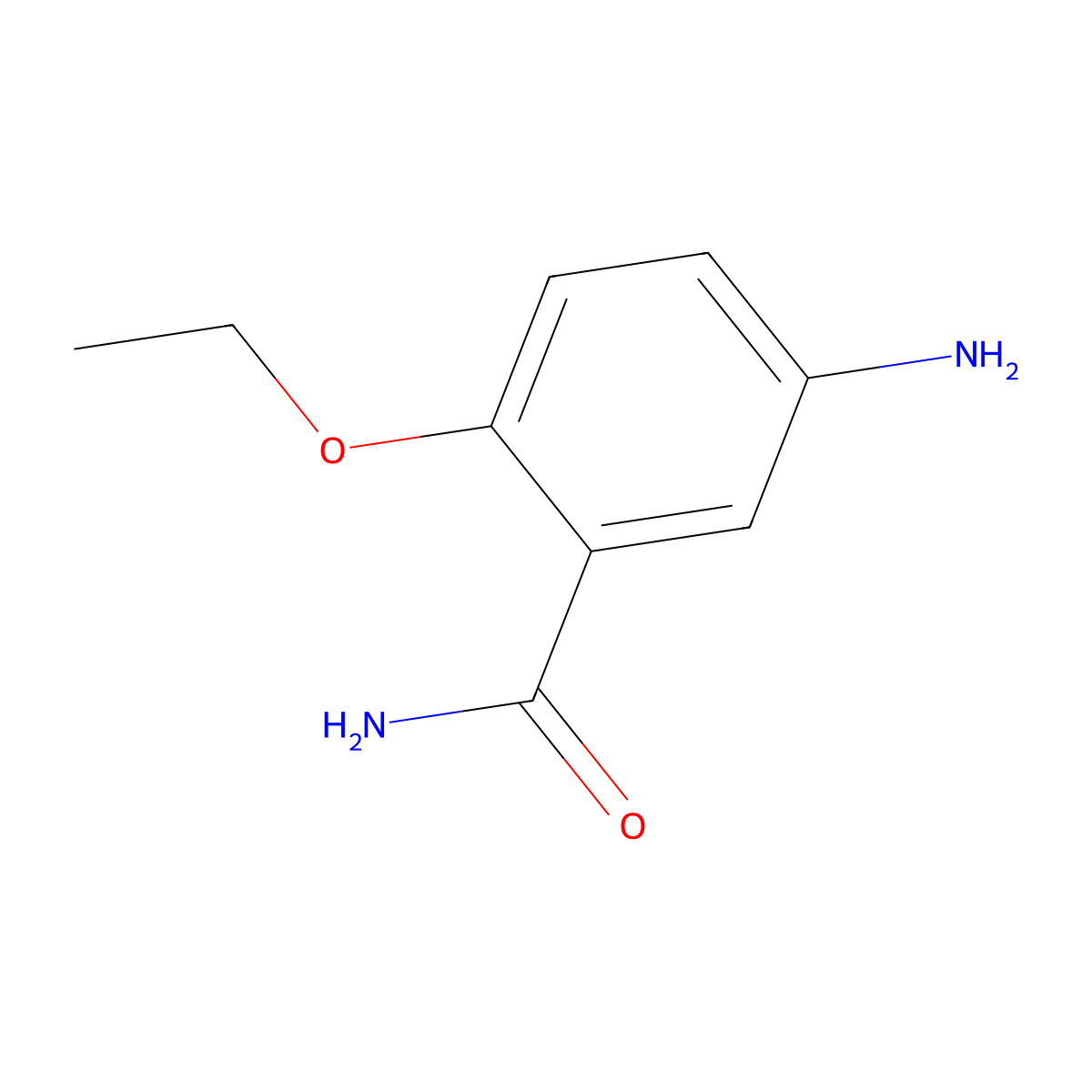 5-Amino-2-ethoxybenzamide molecular structure, CAS 81929-48-8