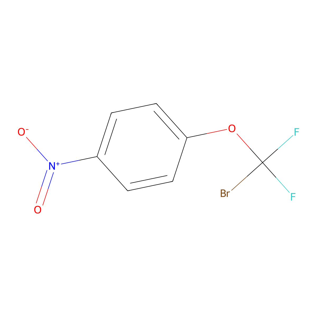 1-(Bromodifluoromethoxy)-4-nitrobenzene molecular structure, CAS 81932-04-9