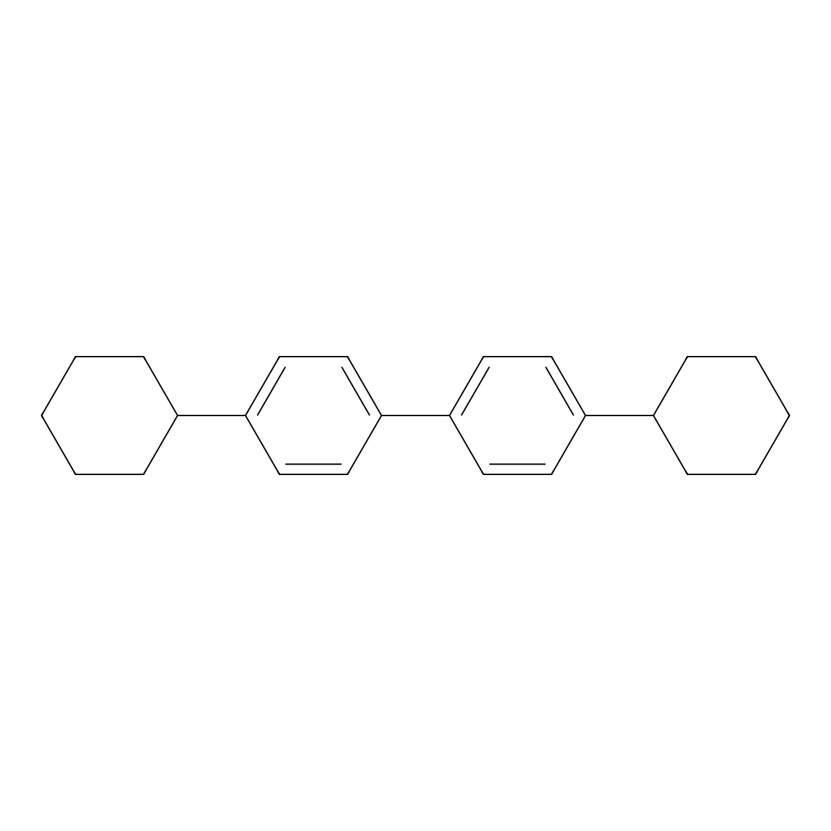 4,4'-Dicyclohexylbiphenyl molecular structure, CAS 81937-29-3