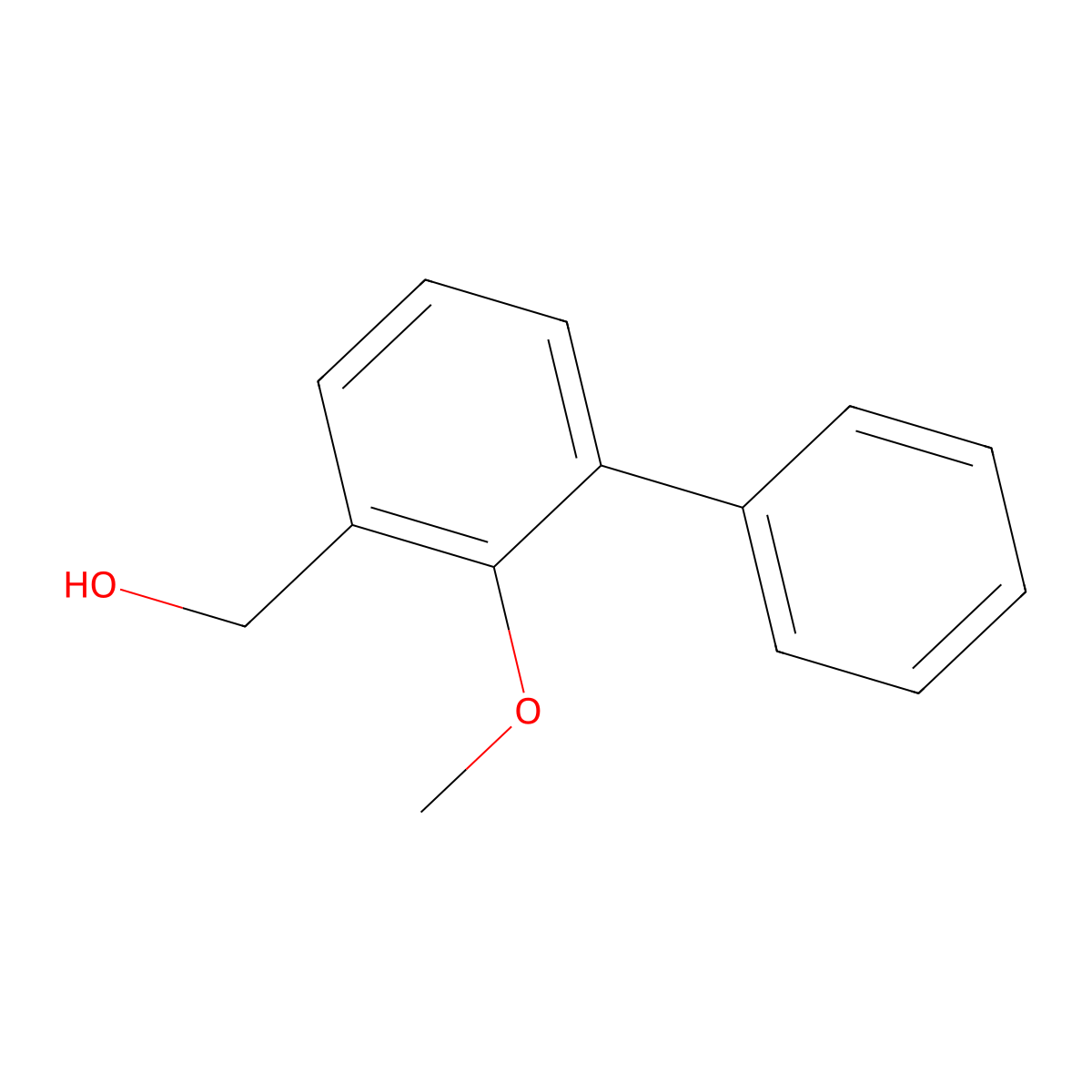 (2-Methoxy-[1,1'-biphenyl]-3-yl)methanol molecular structure, CAS 81948-57-4