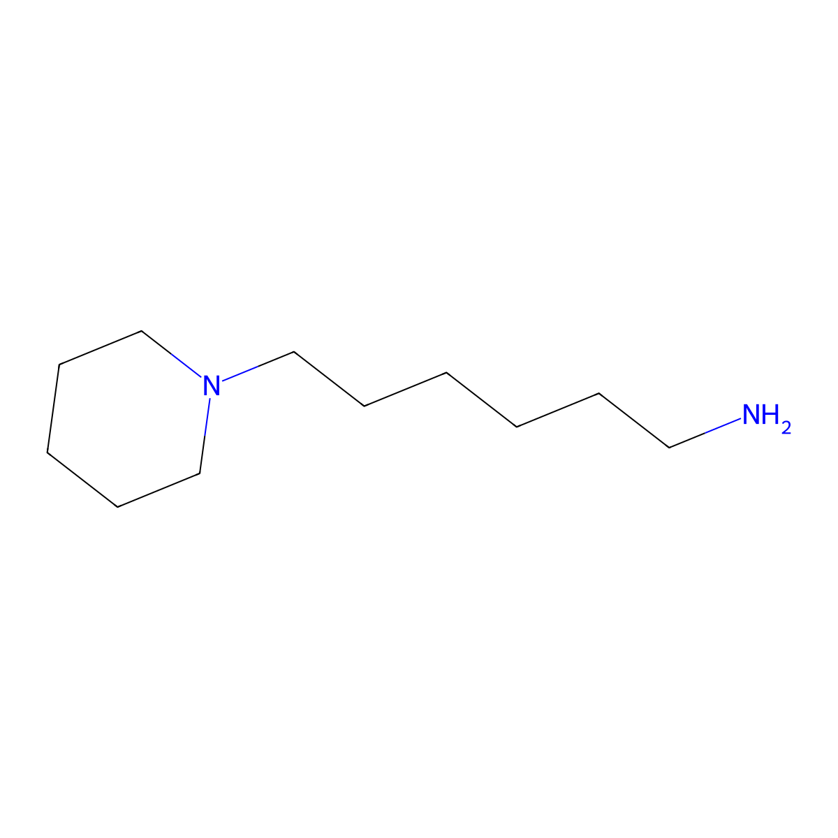6-(Piperidin-1-yl)hexan-1-amine molecular structure, CAS 81960-05-6