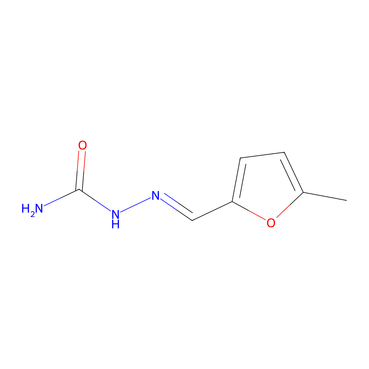 5-Methyl-2-furaldehyde semicarbazone molecular structure, CAS 81961-80-0