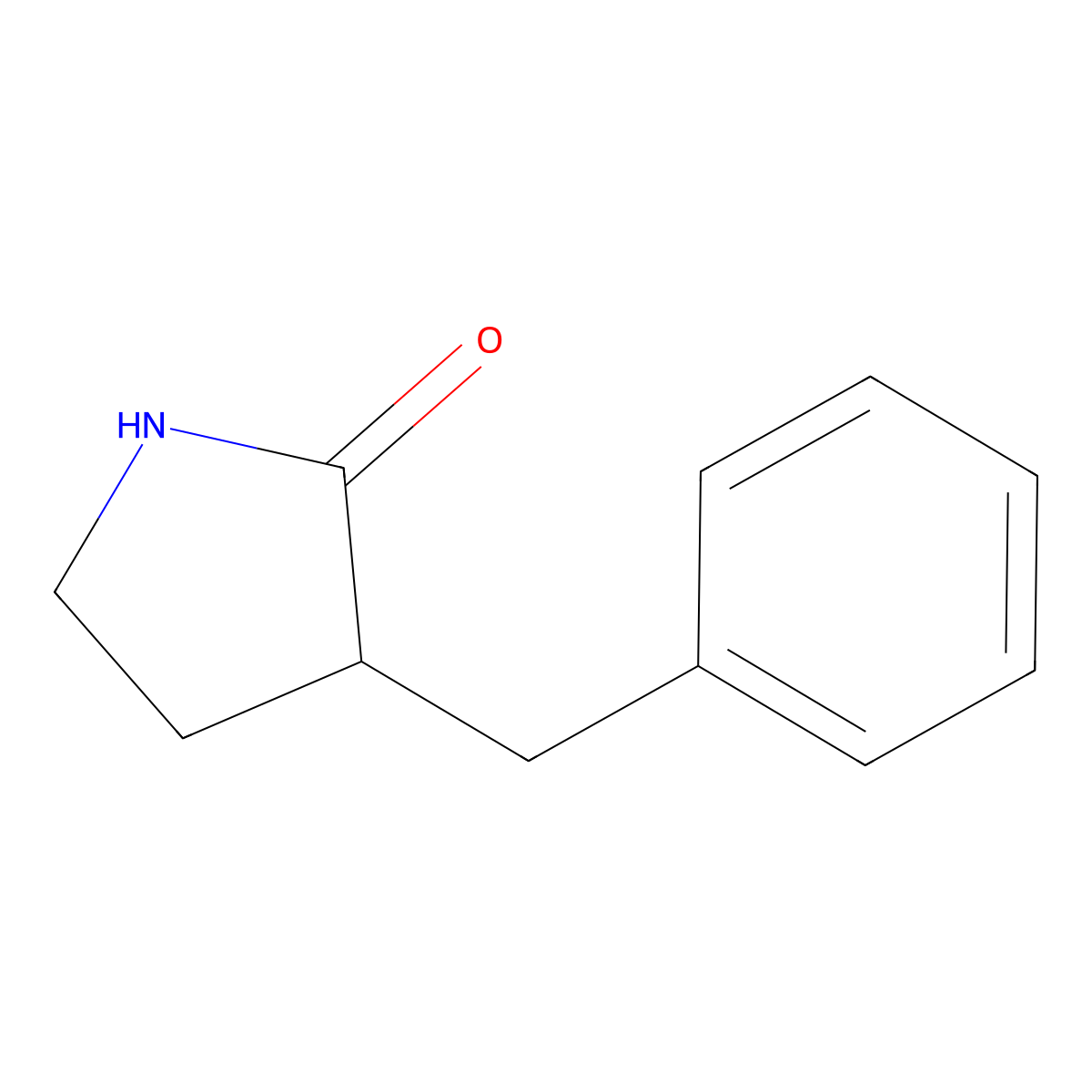 3-Benzylpyrrolidin-2-one molecular structure, CAS 81976-70-7