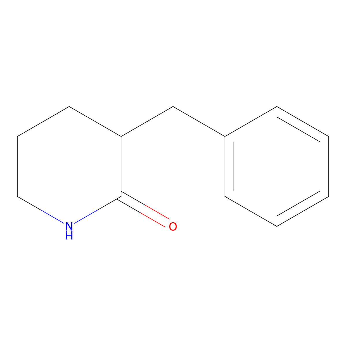 3-(Phenylmethyl)-2-piperidinone molecular structure, CAS 81976-72-9
