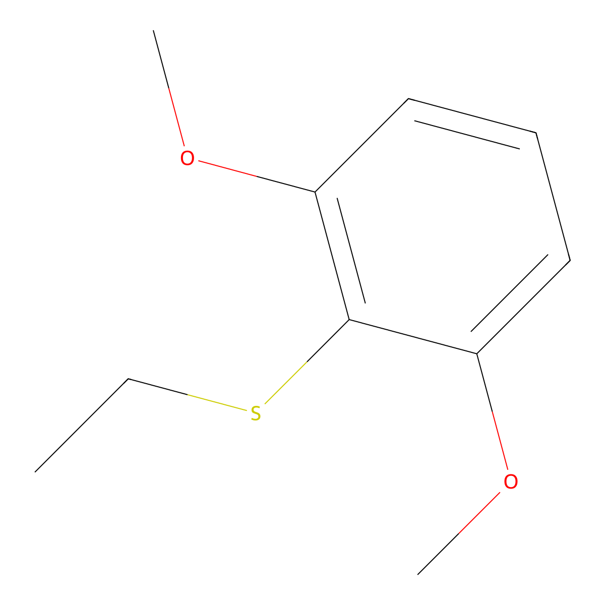 2-(Ethylsulfanyl)-1,3-dimethoxybenzene molecular structure, CAS 81977-19-7