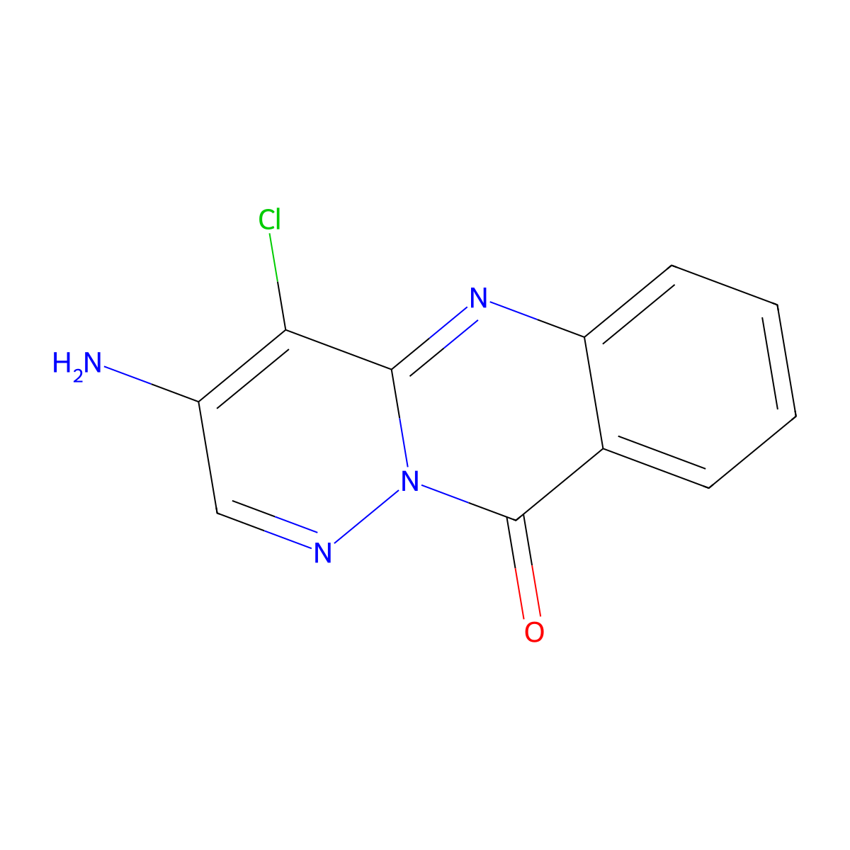 3-amino-4-chloro-10H-pyridazino[6,1-b]quinazolin-10-one molecular structure, CAS 819798-04-4