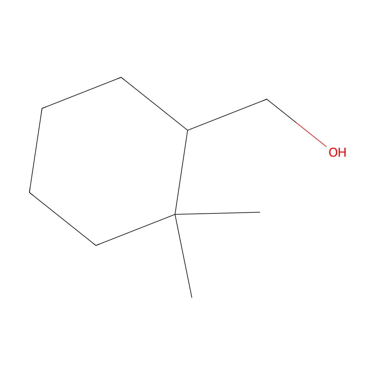 (2,2-Dimethylcyclohexyl)methanol molecular structure, CAS 81980-07-6