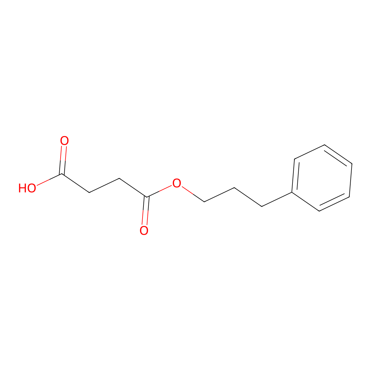 4-oxo-4-(3-phenylpropoxy)butanoic Acid molecular structure, CAS 819802-21-6
