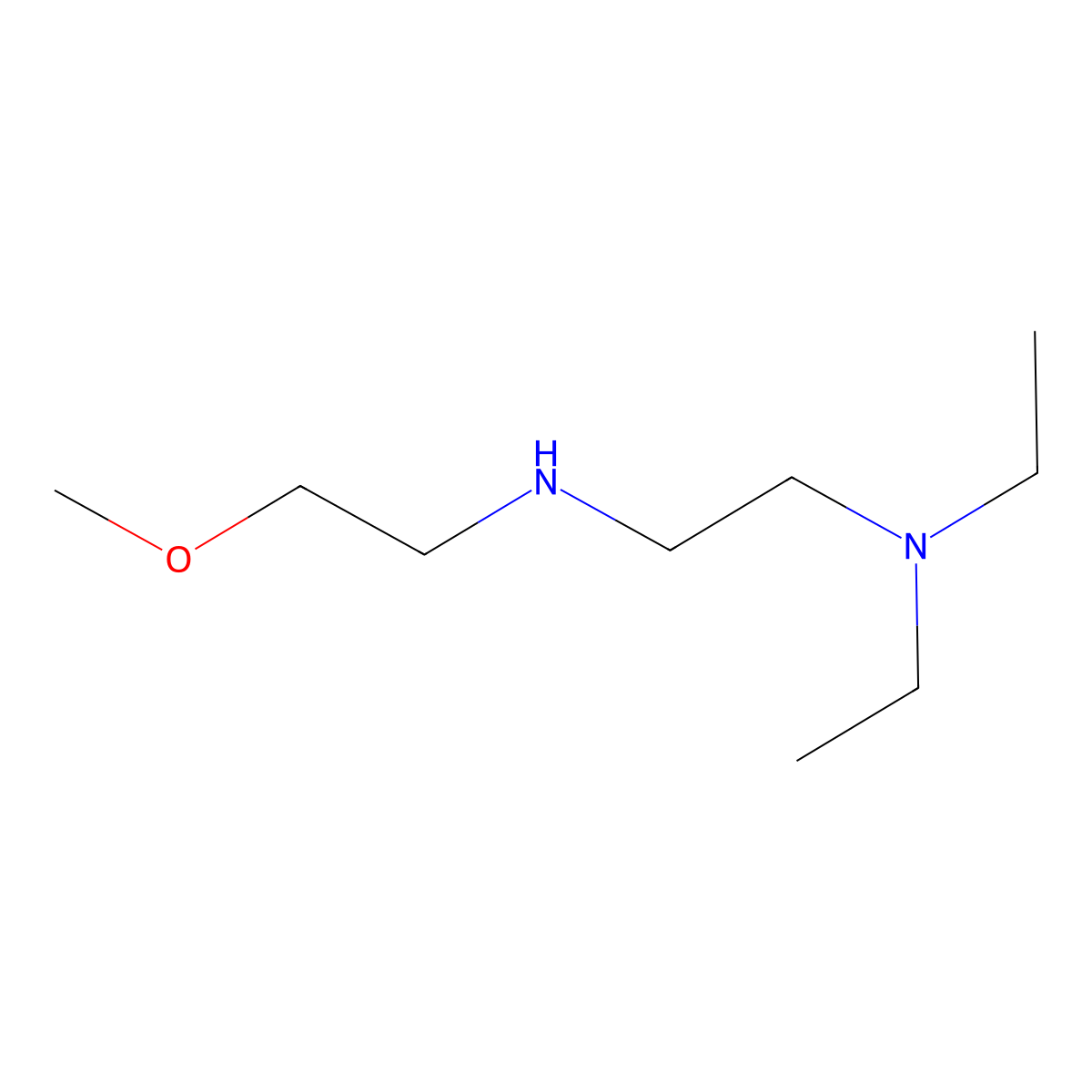 Diethyl({2-[(2-methoxyethyl)amino]ethyl})amine molecular structure, CAS 819813-92-8