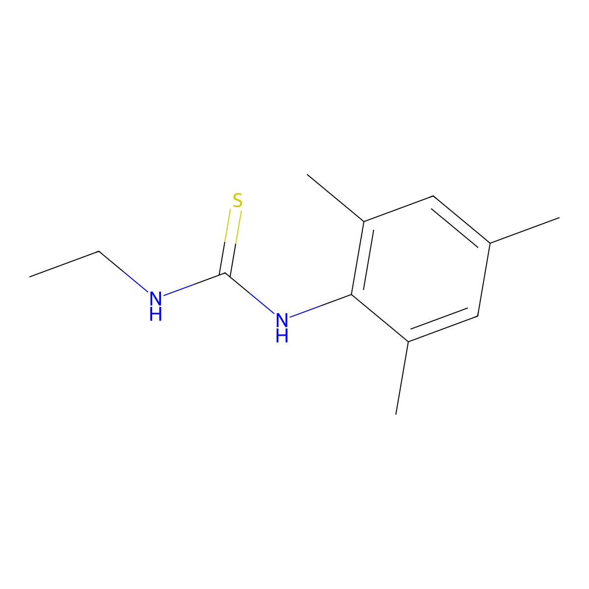 1-Ethyl-3-(2,4,6-trimethylphenyl)thiourea molecular structure, CAS 819818-85-4