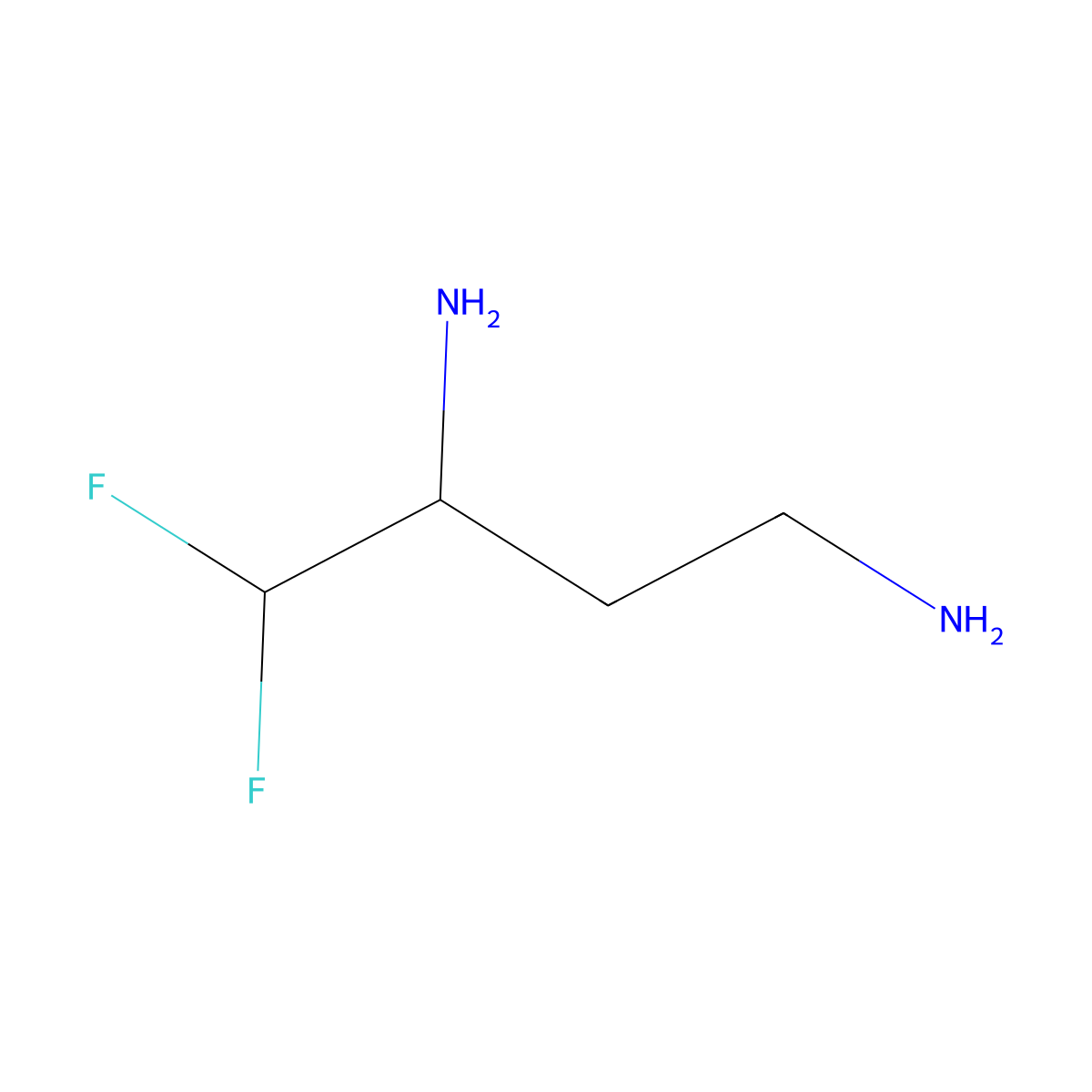 4,4-Difluorobutane-1,3-diamine molecular structure, CAS 81982-35-6