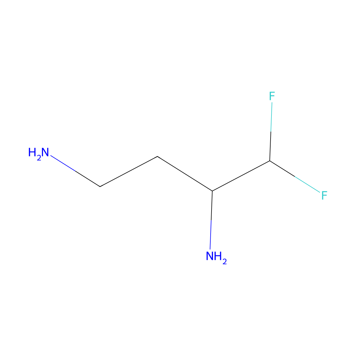 4,4-Difluorobutane-1,3-diamine molecular structure, CAS 81982-35-6