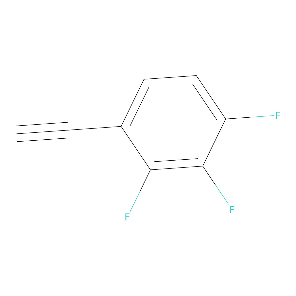 1-Ethynyl-2,3,4-trifluorobenzene molecular structure, CAS 819861-96-6