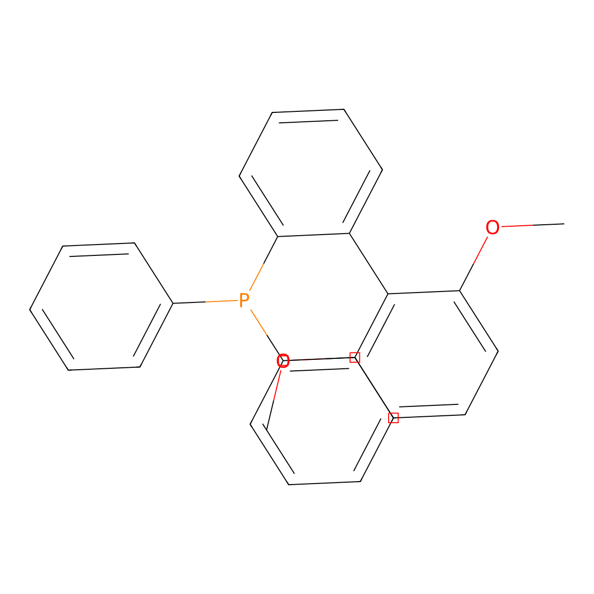 (2',6'-Dimethoxy-[1,1'-biphenyl]-2-yl)diphenylphosphine molecular structure, CAS 819867-24-8