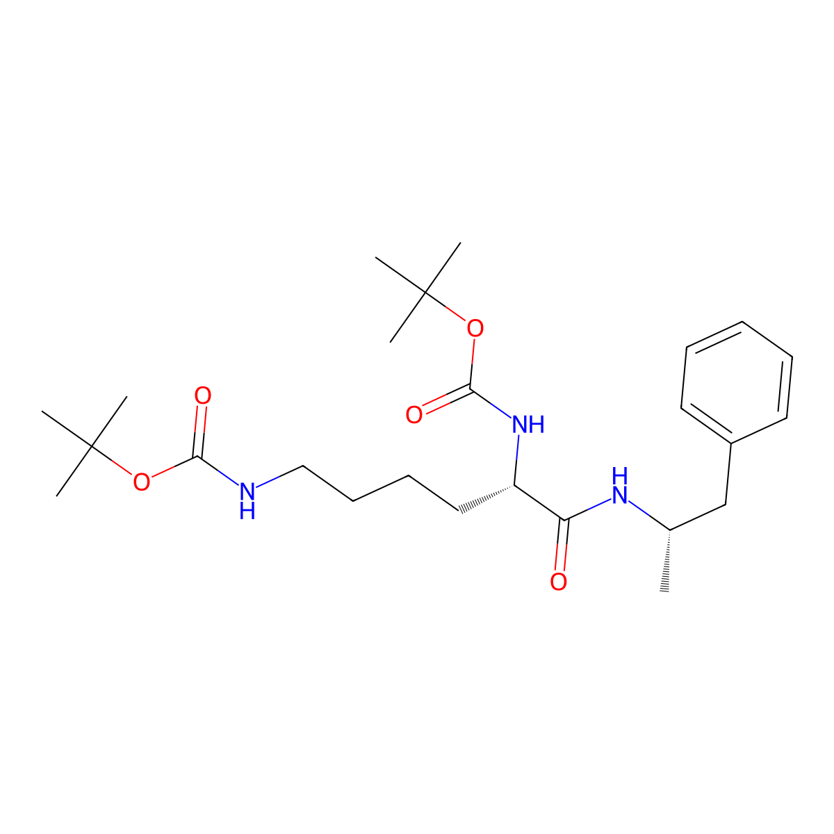 Bis(tert-butoxycarbonyl) lisdexamphetamine molecular structure, CAS 819871-13-1