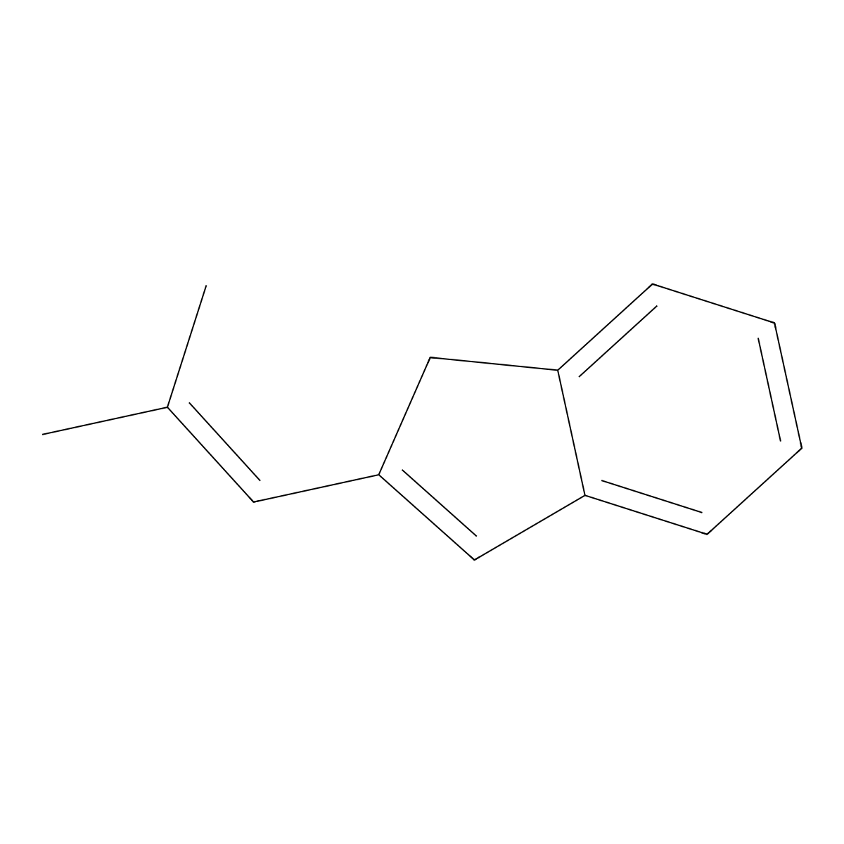 2-(2-Methylprop-1-en-1-yl)-1H-indene molecular structure, CAS 819871-43-7